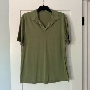 Lululemon Men’s Evolution Polo, olive Green, size medium, good used condition